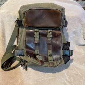 Canvas Travel Backpack laptop, Large Capacity Hiking Backpack, Outdoor Casual Da